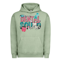 Pigment Oil Green dental squad with cowhide Urban Hoodie - texasbilliewilder