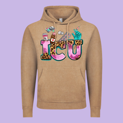 Icu Vintage Hoodie Designed By Adodesignshop