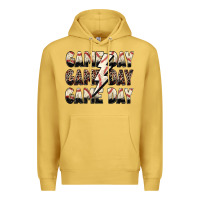 Antique Gold game day game day baseball lightning bolt Premium Hoodie - Zillion Design Studio