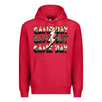 Cardinal game day game day baseball lightning bolt Premium Hoodie - Zillion Design Studio