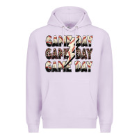 Lilac game day game day baseball lightning bolt Premium Hoodie - Zillion Design Studio