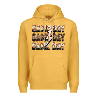 Mustard game day game day baseball lightning bolt Premium Hoodie - Zillion Design Studio