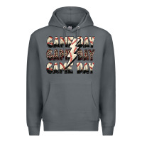 Rock game day game day baseball lightning bolt Premium Hoodie - Zillion Design Studio