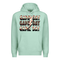 Seafoam game day game day baseball lightning bolt Premium Hoodie - Zillion Design Studio
