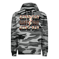 Slate Camo game day game day baseball lightning bolt Premium Hoodie - Zillion Design Studio