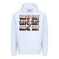 White game day game day baseball lightning bolt Premium Hoodie - Zillion Design Studio