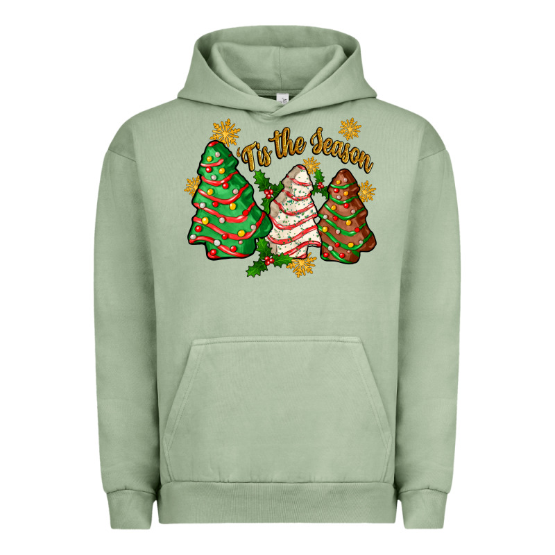 'tis The Season Christmas Cake Urban Hoodie by Zillion Design Studio | Teevron