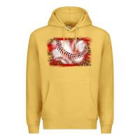 Antique Gold baseball background Premium Hoodie - texasbilliewilder