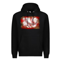 Black baseball background Premium Hoodie - texasbilliewilder