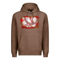 Chestnut baseball background Premium Hoodie - texasbilliewilder