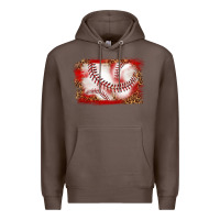 Coffee baseball background Premium Hoodie - texasbilliewilder