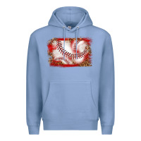 Colony Blue baseball background Premium Hoodie - texasbilliewilder