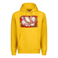 Lemon baseball background Premium Hoodie - texasbilliewilder