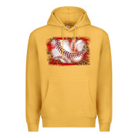 Mustard baseball background Premium Hoodie - texasbilliewilder