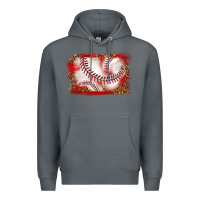 Rock baseball background Premium Hoodie - texasbilliewilder