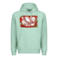 Seafoam baseball background Premium Hoodie - texasbilliewilder