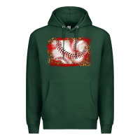 Sports Green baseball background Premium Hoodie - texasbilliewilder