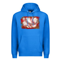 True Royal baseball background Premium Hoodie - texasbilliewilder