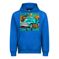 Cobalt country roads take me home western Urban Hoodie - texasbilliewilder