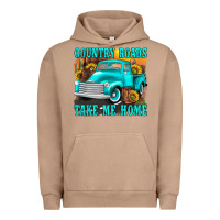 Pigment Burro country roads take me home western Urban Hoodie - texasbilliewilder
