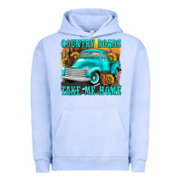 Pigment Grape Ice country roads take me home western Urban Hoodie - texasbilliewilder