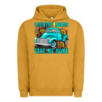 Pigment Peanut Butter country roads take me home western Urban Hoodie - texasbilliewilder
