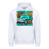 White country roads take me home western Urban Hoodie - texasbilliewilder