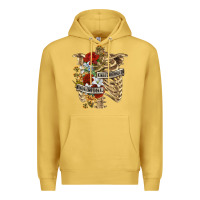 Antique Gold Kinda Emotionless Kinda Emotional Skeleton Premium Hoodie - RanaPortraitStore