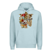 Blue Mist Kinda Emotionless Kinda Emotional Skeleton Premium Hoodie - RanaPortraitStore
