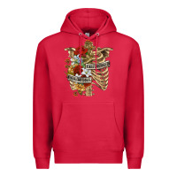 Cardinal Kinda Emotionless Kinda Emotional Skeleton Premium Hoodie - RanaPortraitStore