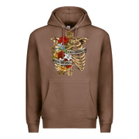Chestnut Kinda Emotionless Kinda Emotional Skeleton Premium Hoodie - RanaPortraitStore
