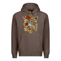 Coffee Kinda Emotionless Kinda Emotional Skeleton Premium Hoodie - RanaPortraitStore