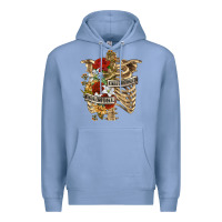 Colony Blue Kinda Emotionless Kinda Emotional Skeleton Premium Hoodie - RanaPortraitStore