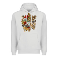 Dove Grey Kinda Emotionless Kinda Emotional Skeleton Premium Hoodie - RanaPortraitStore