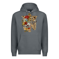 Rock Kinda Emotionless Kinda Emotional Skeleton Premium Hoodie - RanaPortraitStore