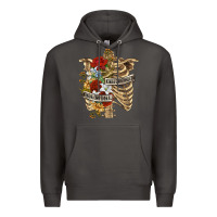 Smoke Kinda Emotionless Kinda Emotional Skeleton Premium Hoodie - RanaPortraitStore