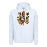 White Kinda Emotionless Kinda Emotional Skeleton Premium Hoodie - RanaPortraitStore