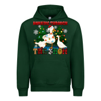 Forest Green honking through the snow Urban Hoodie - Zillion Design Studio