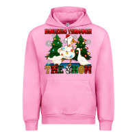 Fuchsia Pink honking through the snow Urban Hoodie - Zillion Design Studio