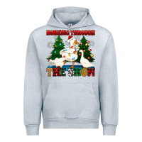 Heather Grey honking through the snow Urban Hoodie - Zillion Design Studio