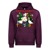 Mauve Wine honking through the snow Urban Hoodie - Zillion Design Studio