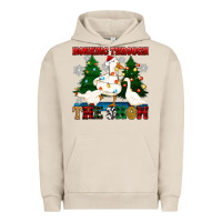 Pigment French Oak honking through the snow Urban Hoodie - Zillion Design Studio