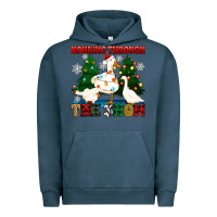 Pigment Midnight Navy honking through the snow Urban Hoodie - Zillion Design Studio