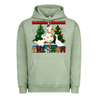 Pigment Oil Green honking through the snow Urban Hoodie - Zillion Design Studio