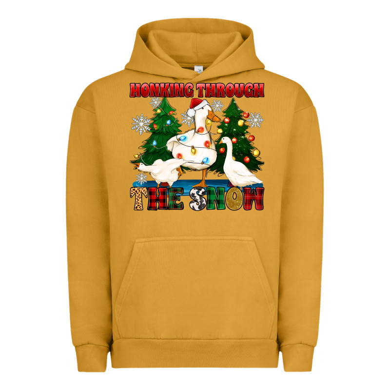 Honking Through The Snow Urban Hoodie by Zillion Design Studio | Teevron