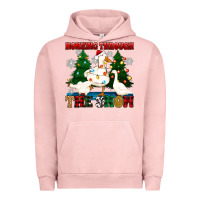 Pigment Salmon honking through the snow Urban Hoodie - Zillion Design Studio