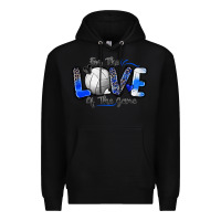 Black for the love of the game volleyball Premium Hoodie - Zillion Design Studio