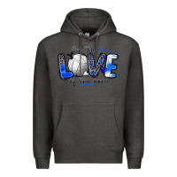 Charcoal Heather for the love of the game volleyball Premium Hoodie - Zillion Design Studio