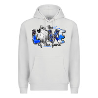 Dove Grey for the love of the game volleyball Premium Hoodie - Zillion Design Studio