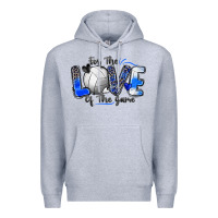 Heather Grey for the love of the game volleyball Premium Hoodie - Zillion Design Studio